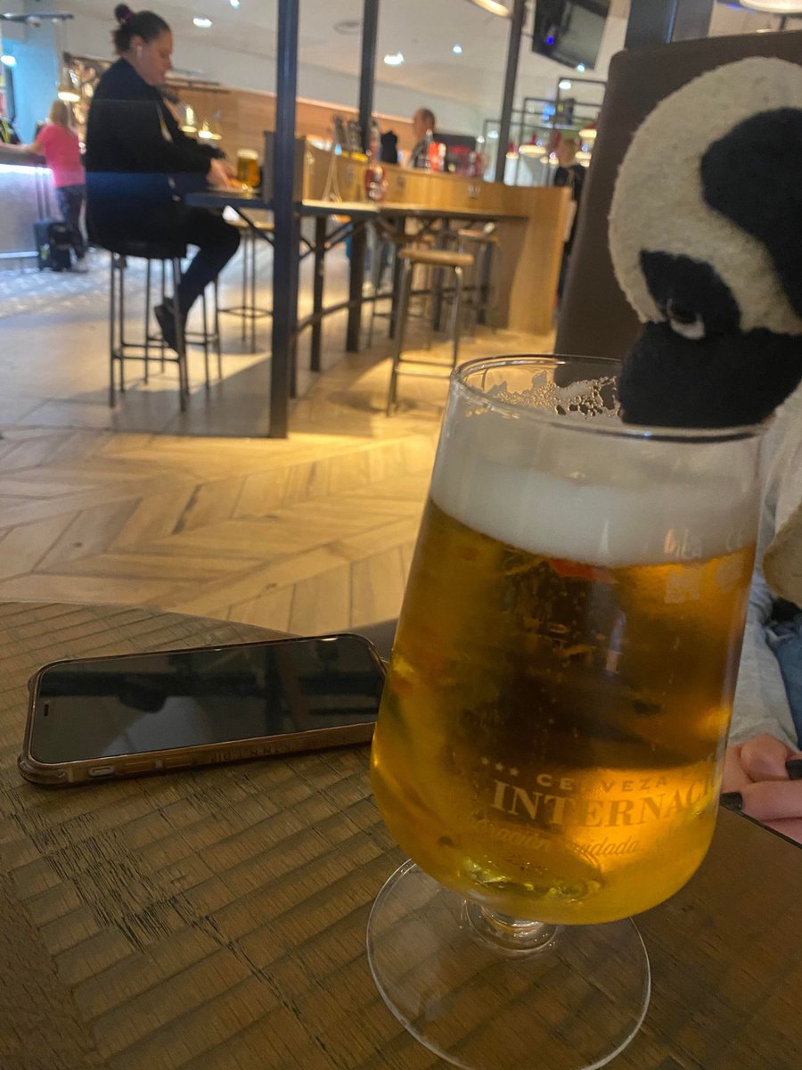 Lamnguin's tweet image. When my niece was born I gave her a small toy dog (Max) to celebrate her 0th birthday. 24 years later she still has him and occasionally sends me photos of his exploits. Drinking, mainly