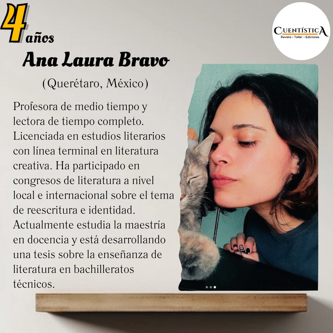 Segunda parte con quienes conformarán la próxima antología de AMOR:

Nitz Lerasmo 🇲🇽
Carmen Macedo Odilón
(<a href="/CarmenMcedo/">Carmen Macedo Odilón</a>) 🇲🇽
Eliab Vara Miranda 🇲🇽
Ana Laura Bravo 🇲🇽
🥳🎉

Para más información visita
cuentistica.com

#literatura #cuentos #Escritores #arte #Libros