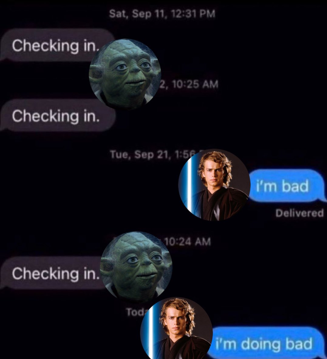 viennasfool's tweet photo. the jedi council sensing that anakin is emotionally unstable at every meeting but doing absolutely nothing about it https://t.co/dnjcXg4hI0