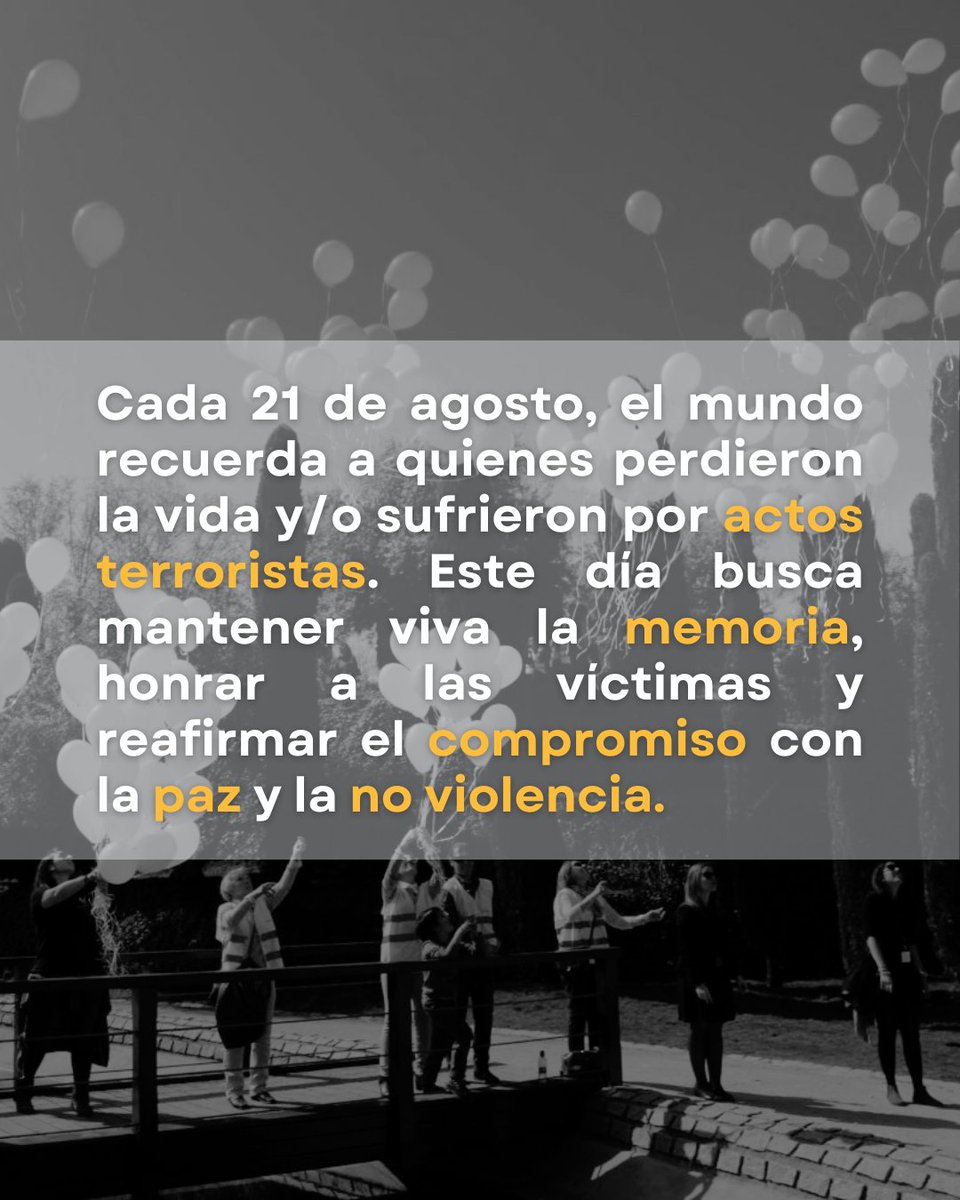 tadei_unmsm's tweet photo. 📅 #TadeiDay | Día Internacional de Conmemoración y Homenaje a las Víctimas del Terrorismo 📷 Hoy rendimos homenaje a las víctimas del terrorismo, reconociendo su dignidad y reafirmando nuestro compromiso con la memoria, la justicia y la paz. https://t.co/yPI8xZiG3J