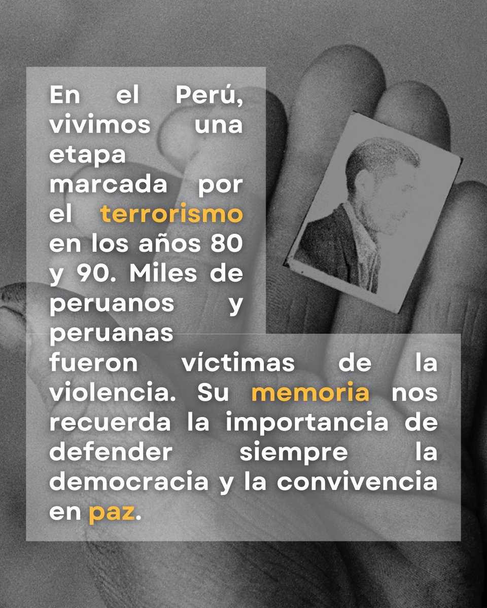 tadei_unmsm's tweet photo. 📅 #TadeiDay | Día Internacional de Conmemoración y Homenaje a las Víctimas del Terrorismo 📷 Hoy rendimos homenaje a las víctimas del terrorismo, reconociendo su dignidad y reafirmando nuestro compromiso con la memoria, la justicia y la paz. https://t.co/yPI8xZiG3J