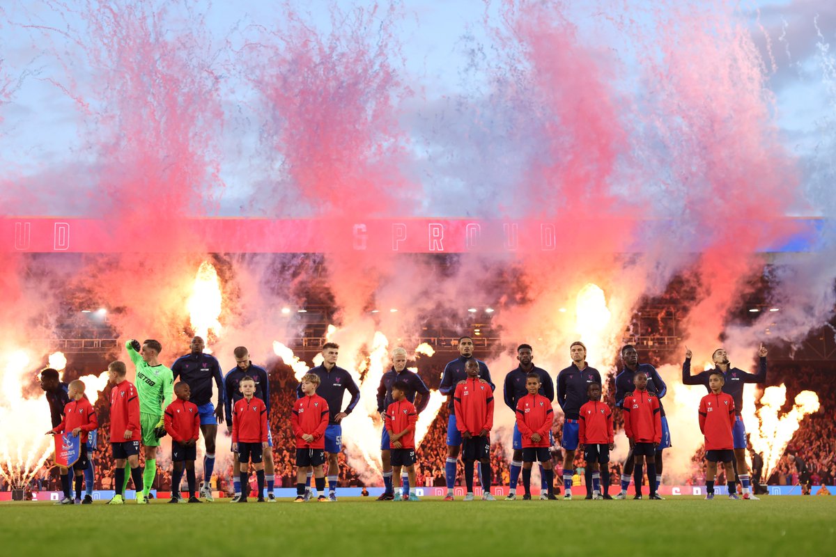 premierleague's tweet image. The scenes at Selhurst Park for @CPFC&apos;s Conference League play-off tie 🤩