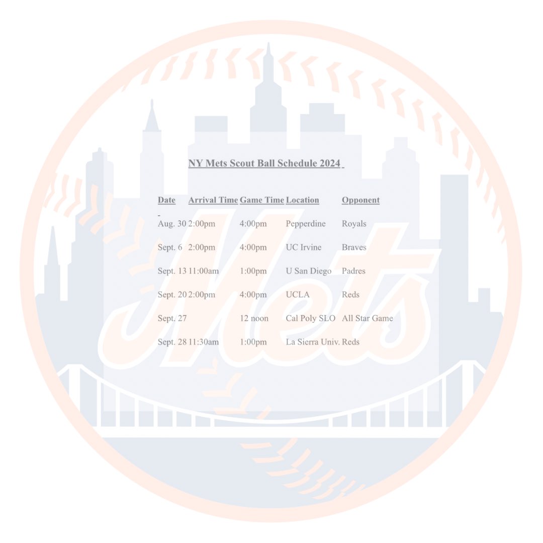 🚨*Updated Schedule for 2025 Fall Scout Ball