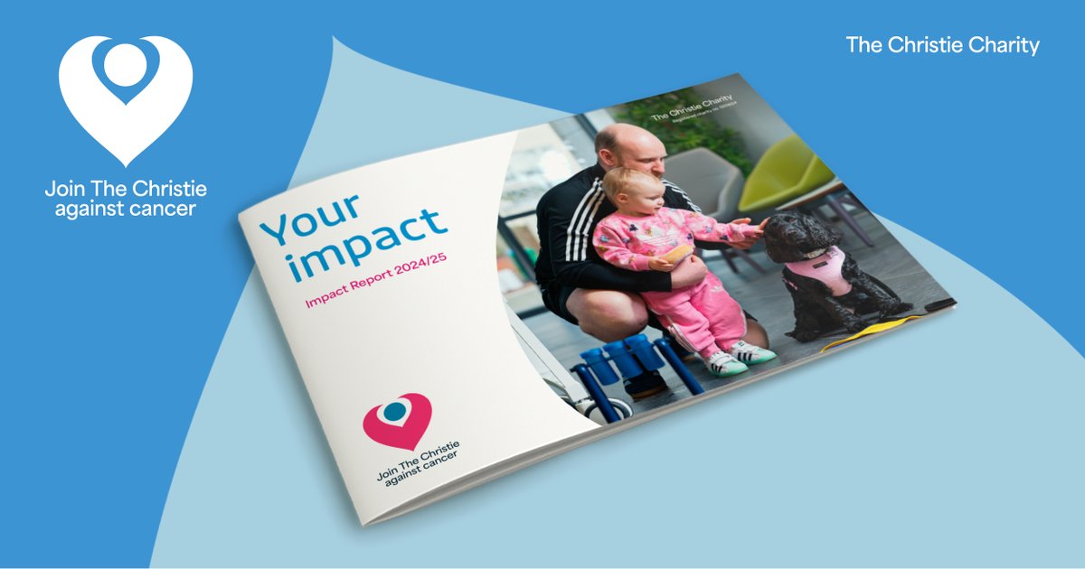 TheChristie's tweet photo. 🌟 Our Impact Report 2024/25 is here 🌟

With your support, we raised £20.8m to fund pioneering research, life-saving trials, vital support services and world-class facilities @TheChristieNHS 🩵

Read more 👉 https://t.co/2Ub6m8S1aN https://t.co/SXsu8JwL77