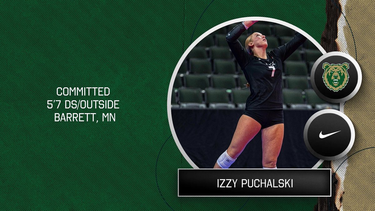 COMMITTED!! 

We are excited to welcome Izzy, a 2026 Outside/DS! 🐻💚

#clawsup #committed