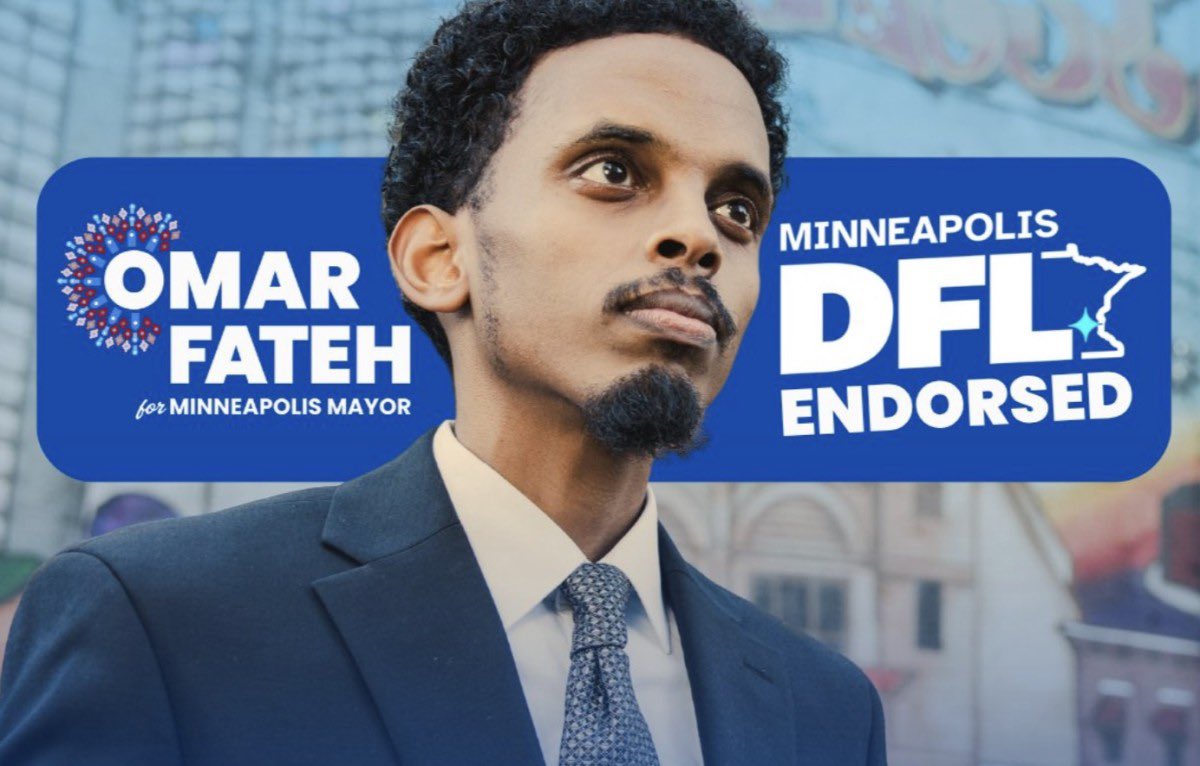 🚨 BREAKING: The Minnesota DFL are set to REVOKE Omar Fateh’s endorsement for Mayor of Minneapolis.

This comes after their electronic voting system allegedly did not accurately count the votes of the convention.

WOW!