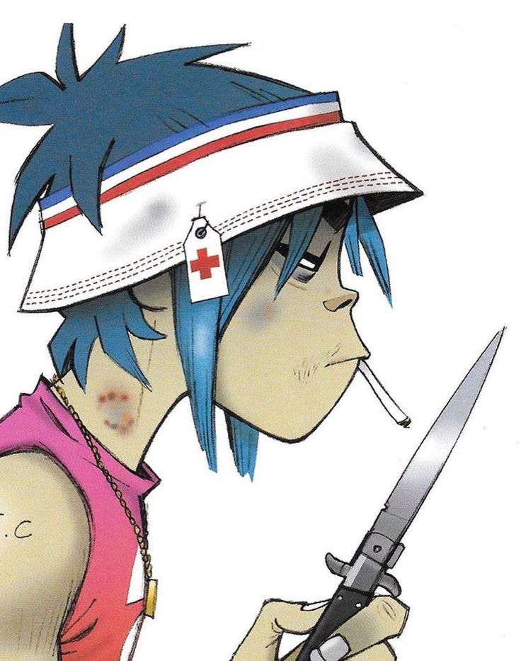 I love when 2D looks like he would sell your grandma for crack