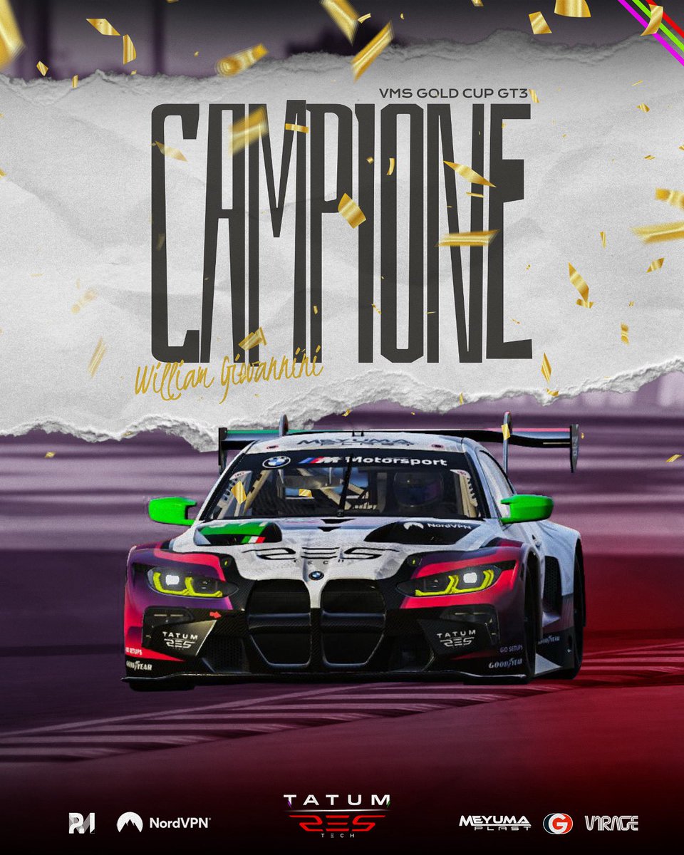 Tatum Res-Tech (@tatumesports) on Twitter photo We did it all! 🎉
Tatum Res-Tech takes victory in every single category of the Virtual Motorsport Series – one of the most competitive international multiclass championships out there for <a href="/LeMansUltimate/">Le Mans Ultimate</a>:
🏆Platinum (HY)
🏆Gold (GT3 & HY)
🏆Silver (HY)
We’re proud of you! 🔥 We did it all! 🎉
Tatum Res-Tech takes victory in every single category of the Virtual Motorsport Series – one of the most competitive international multiclass championships out there for <a href="/LeMansUltimate/">Le Mans Ultimate</a>:
🏆Platinum (HY)
🏆Gold (GT3 & HY)
🏆Silver (HY)
We’re proud of you! 🔥