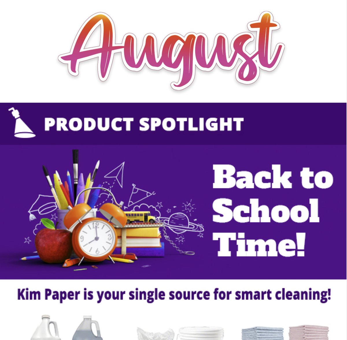 Kim Paper’s August News is here! Please contact us with any questions: 512-973-0808 / info@kimpaper.com. Read it here:

bit.ly/4oSpuiG

#kimpaper #austinjanitorial #AustinCleaning