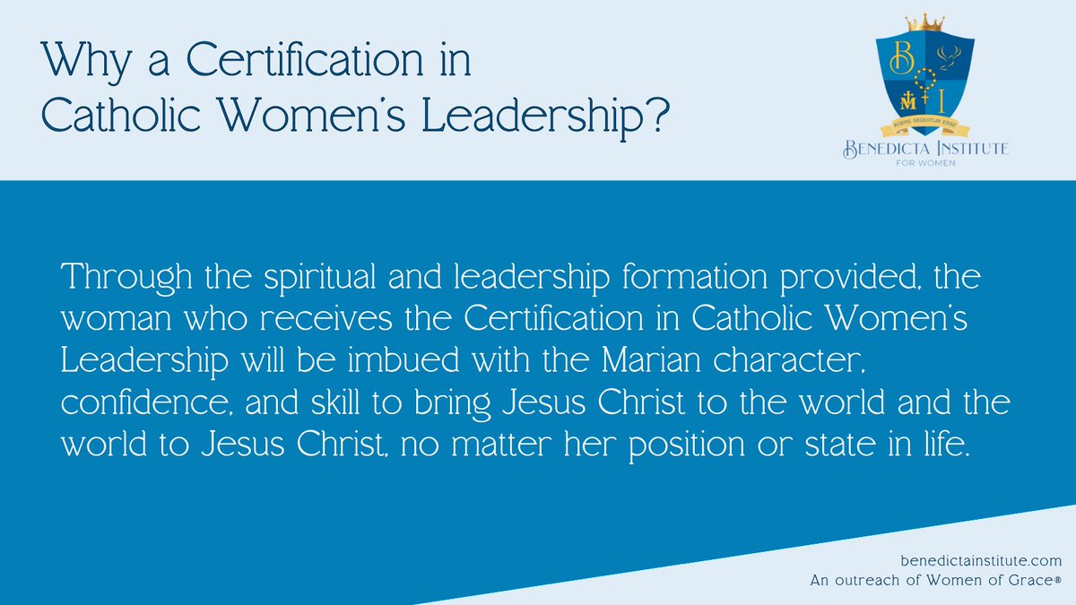 Benedicta Institute for Women tweet media