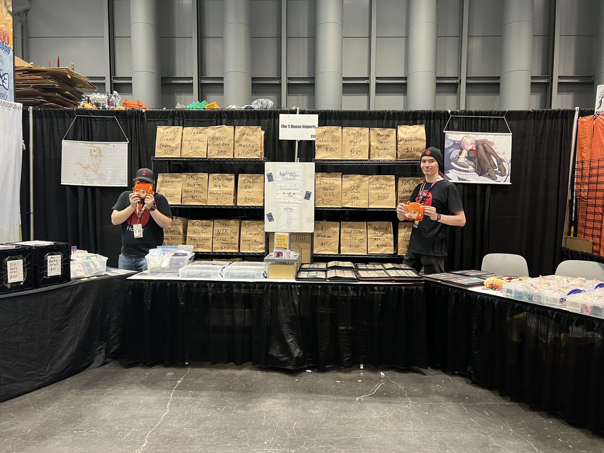TTHouseFGO's tweet image. WE ARE READY!

10 minutes to go until #AnimeNYC!!!

Booth 220 is loaded with #FGO merch!

Come say hi to Taylor L. and Taylor D. all 4 days this weekend :)