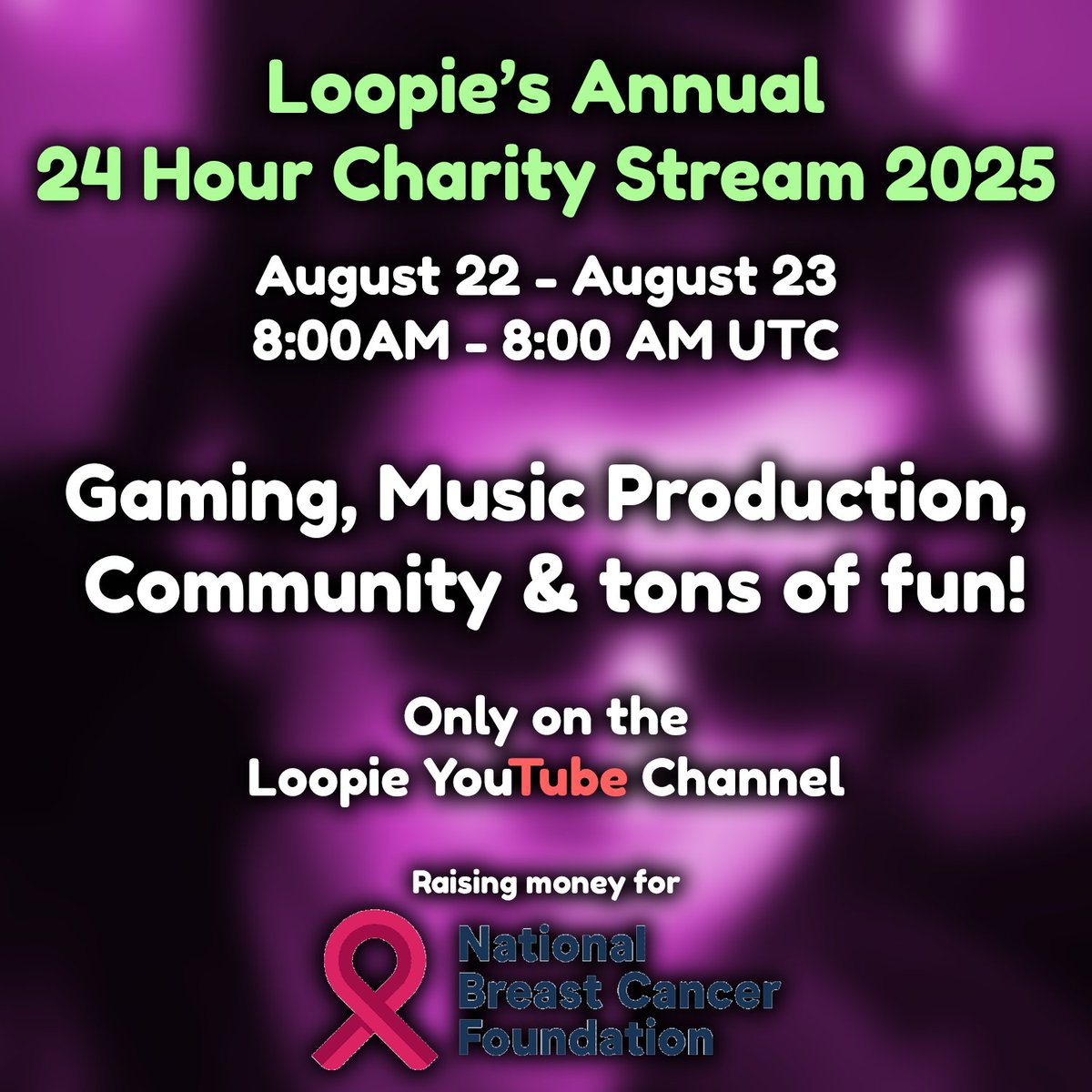 🚨 24HR STREAM TOMORROW 🚨

For the 5th year in a row I’m streaming a full 24 hours to raise money for the National Breast Cancer Foundation 💗

Games, music, podcast re-runs, community talks + maybe some IRL 👀

Hope to see you all there! Thank you all

youtube.com/live/eYvvVXA6b…