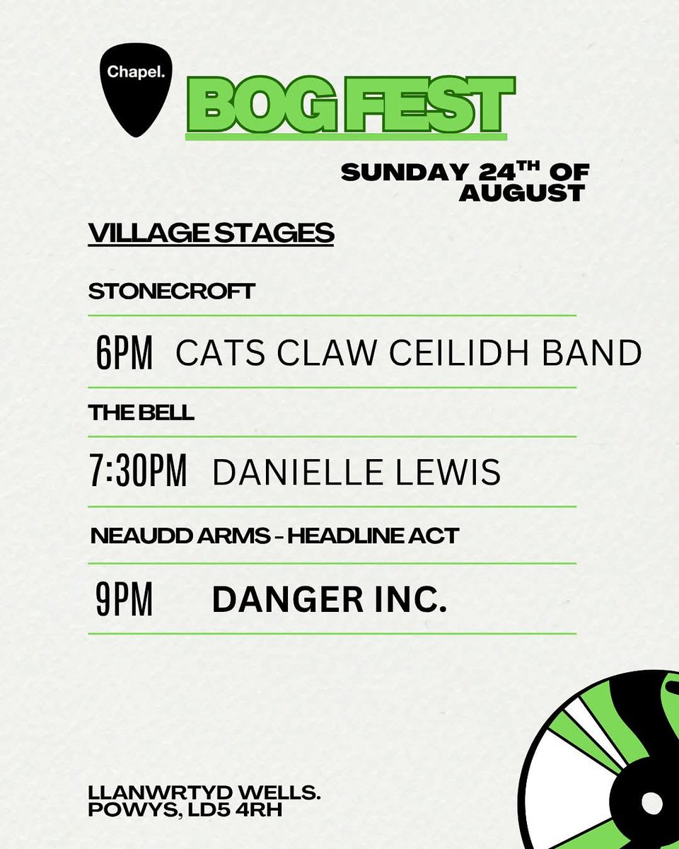 Bog Fest this weekend! 🎶

Join me live at The Belle Vue Hotel in Llanwrtyd Wells this Sunday 24th from 7.30pm ✨️

Free entry! 

<a href="/Chapel_Wales/">ChapelWales</a>

#festival #freefestival #livemusic #bogsnorkelling #bogfest #wales