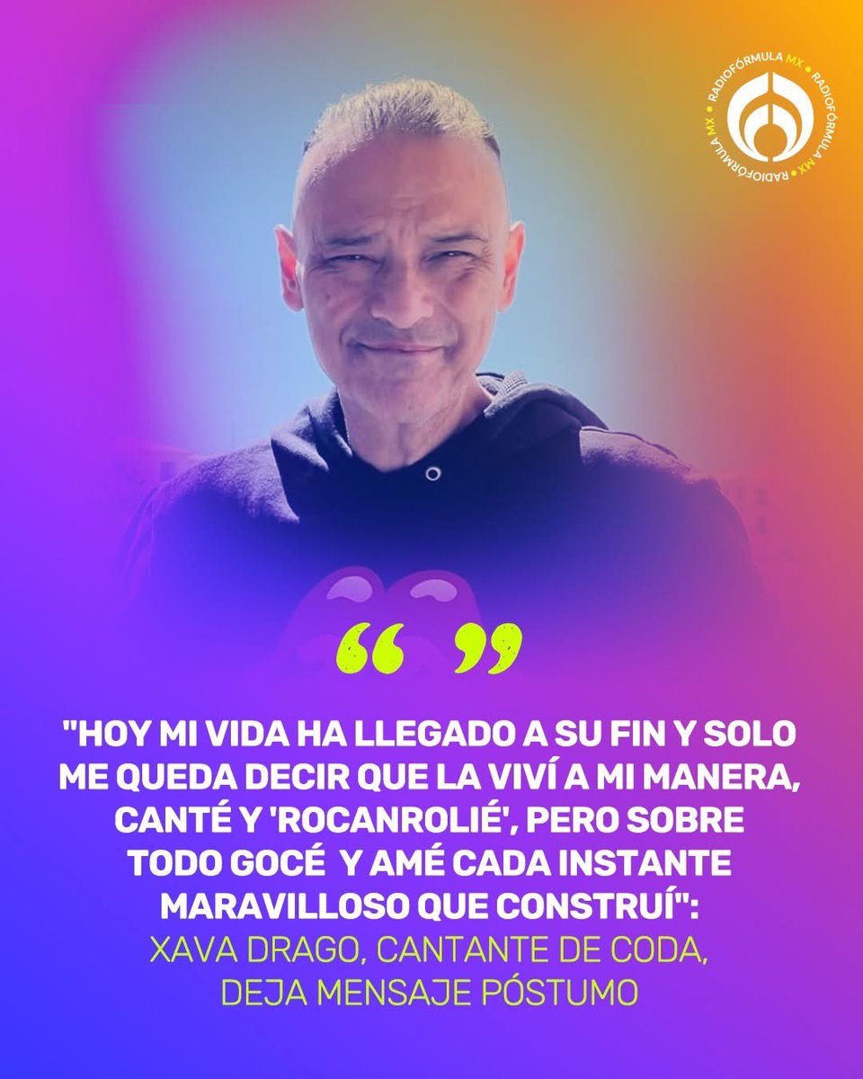 🎸 Xava se despidió recordándonos cómo vivió: sin arrepentimientos, con música, amor y pasión. 🎤🔥 Cada escenario, cada canción y cada momento fueron su manera de celebrar la vida.
Su mensaje es claro: disfrutar cada instante y seguir el ritmo del corazón, tal como él lo hizo.