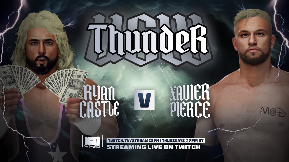 🚨MATCH ANNOUNCEMENT🚨

After Castle’s embarrassing loss on Rebirth, he tries to rebound against a UCW legend and his biggest UCW rival, Xavier Pierce!

Can Sweet N’ Sour snap his losing streak, or will Pierce get another win in this rivalry?

twitch.tv/streamcspn for more!