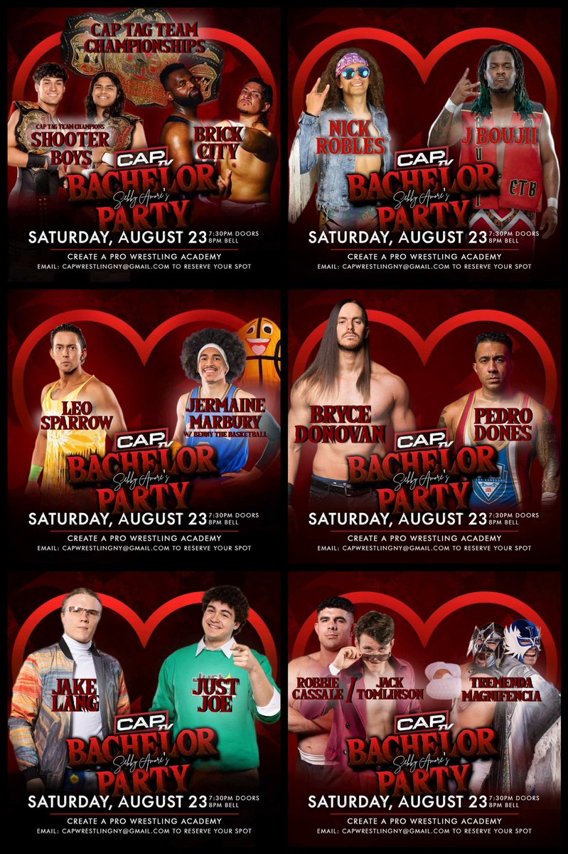 Create A Pro NY (@createapro) on Twitter photo ๐จTHIS SATURDAY๐จ
#CAPTVLive returns for a FREE SHOW this Saturday in Hicksville, NY!
Featuring:
โข Shooter Boys vs Brick City
โข <a href="/nejrobles/">Nick Robles</a> vs <a href="/jboujii/">EVERYTHING BOUJII</a>
โข <a href="/NoSteakAllSizzl/">Leo Sparrow</a> vs <a href="/JermaineMarbury/">Jermaine Marbury</a>
โข <a href="/BryceDShook/">Bryce Donovan</a> vs <a href="/donesshotcaller/">Dones - The Shot Caller</a>
and MORE!
๐EMAIL TO RESERVE YOUR SPOT๐ ๐จTHIS SATURDAY๐จ
#CAPTVLive returns for a FREE SHOW this Saturday in Hicksville, NY!
Featuring:
โข Shooter Boys vs Brick City
โข <a href="/nejrobles/">Nick Robles</a> vs <a href="/jboujii/">EVERYTHING BOUJII</a>
โข <a href="/NoSteakAllSizzl/">Leo Sparrow</a> vs <a href="/JermaineMarbury/">Jermaine Marbury</a>
โข <a href="/BryceDShook/">Bryce Donovan</a> vs <a href="/donesshotcaller/">Dones - The Shot Caller</a>
and MORE!
๐EMAIL TO RESERVE YOUR SPOT๐