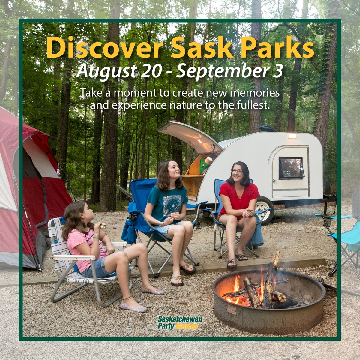 There are many things to do and see in Saskatchewan Provincial Parks. To find all events and programs, or to book a campsite, visit saskparks.tourismsaskatchewan.com/events.