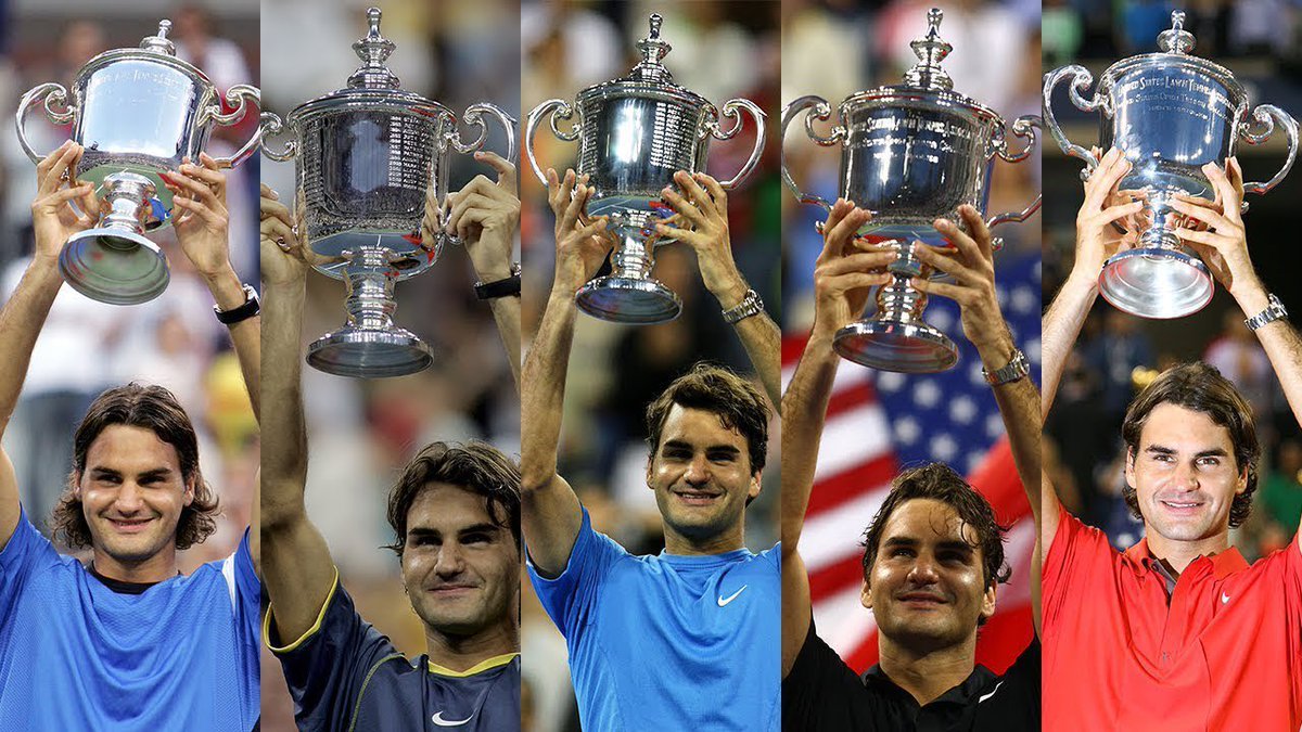 Roger Federer 🇨🇭 est le SEUL joueur à avoir réalisé l'exploit de remporter l’US Open cinq fois d'affilée (2004-2008) dans l’Ère Open. 🏆5️⃣

𝟰𝟬 𝗩𝗜𝗖𝗧𝗢𝗜𝗥𝗘𝗦 de suite jusqu'en finale 2009. 🤯

Depuis, PERSONNE n’a réussi à défendre son titre une seule fois chez les hommes.