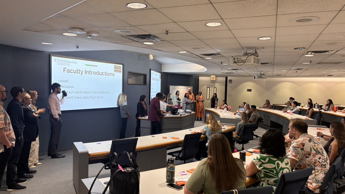Excited to kick off orientation at UT Austin and welcome our new master’s and doctoral students in Educational Leadership and Policy. Always inspiring to support the next generation of scholars and leaders on their grad school journeys! <a href="/UTAustin/">UT Austin</a>