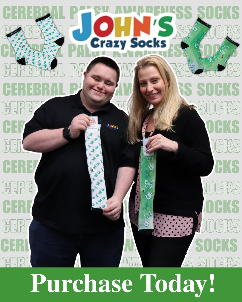 UCPofLongIsland (@ucpoflongisland) on Twitter photo UCP-LI is proud to partner with <a href="/JohnsCrazySocks/">John's Crazy Socks</a> , a company built on spreading happiness and inclusion, to share these Cerebral Palsy Awareness Socks.
Grab your pair today and wear your support proudly!
🔗johnscrazysocks.com/products/cereb… UCP-LI is proud to partner with <a href="/JohnsCrazySocks/">John's Crazy Socks</a> , a company built on spreading happiness and inclusion, to share these Cerebral Palsy Awareness Socks.
Grab your pair today and wear your support proudly!
🔗johnscrazysocks.com/products/cereb…