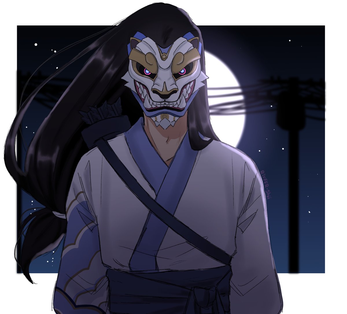 Beware the Hashimoto prince 🐯 #HanzoShimada 
.
.
.
.
.
Based on a AU i made for myself where Hanzo was kidnapped by the Hashimoto when still a child and raised by them while being brainwashed.