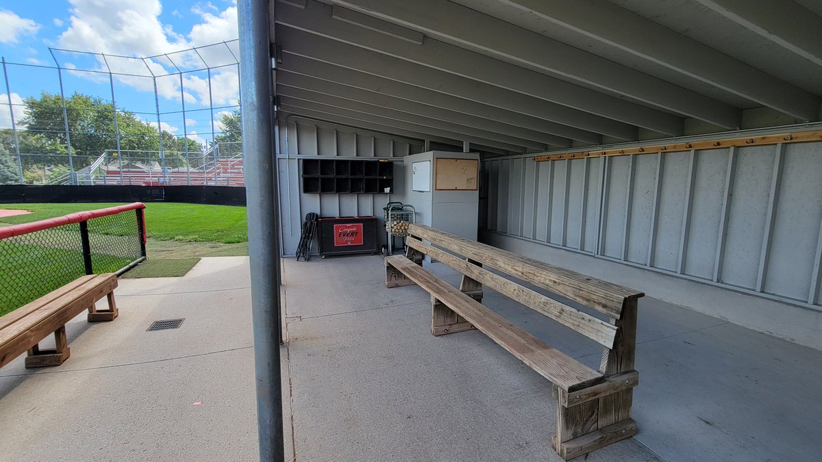 Brinks159's tweet photo. Big changes for the Home Dugout at "The Lou" at Grand View University.  Players start moving in tomorrow for the 2025-26 season. @GVBaseball_ @VikingAthletics https://t.co/IDt6gMYRQe