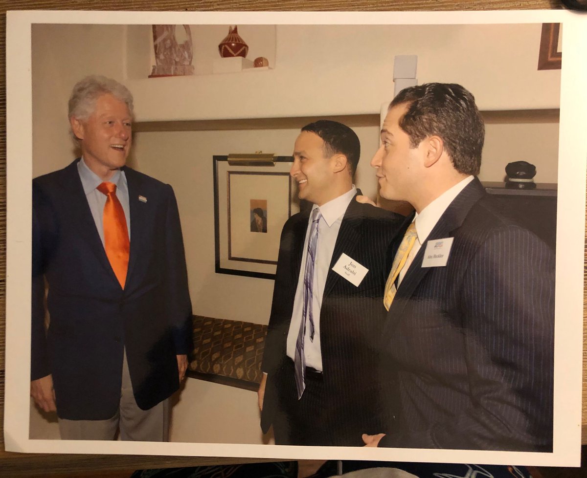 Many members of our team have had robust careers to date &amp; have been in incredible places or with impactful people.

Today starts our Throwback Thursday tradition! 

First up: <a href="/AlexHeckler/">Alex Heckler</a>, <a href="/RealJonAdrabi/">Jon Adrabi</a> &amp; President Clinton. Great moment; worth a look back.

See you next week!😃