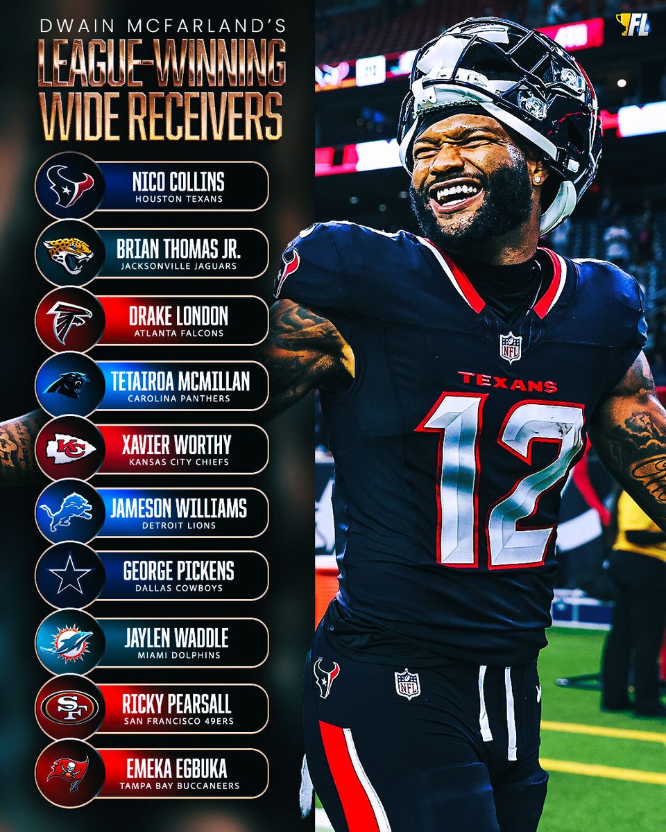Fantasy Life (@mbfantasylife) on Twitter photo League-winning WRs with upside to target!! π―
<a href="/dwainmcfarland/">Dwain McFarland</a> breaks down his 10 WRs: bit.ly/4789OkJ League-winning WRs with upside to target!! π―
<a href="/dwainmcfarland/">Dwain McFarland</a> breaks down his 10 WRs: bit.ly/4789OkJ