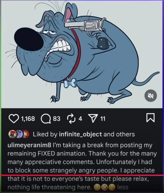 CrackCatPr94152's tweet photo. Really? This is depressing.
#FixedNetflix #FIXED #animators #supportanimators https://t.co/erfP7RZ78M