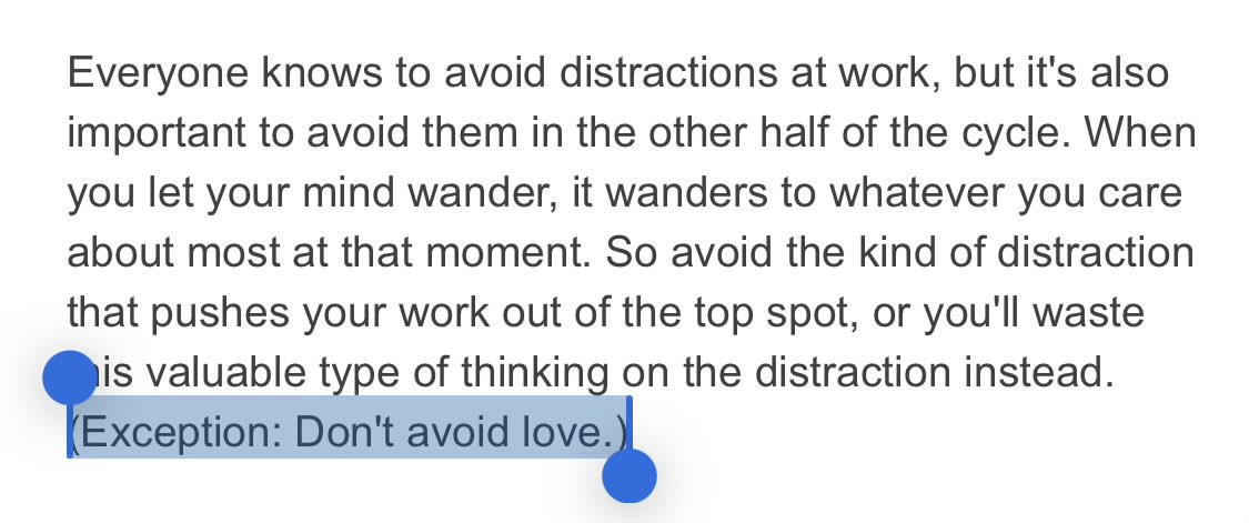 99% of SF founders forget to read the last line of pg’s essay on How to Do Great Work