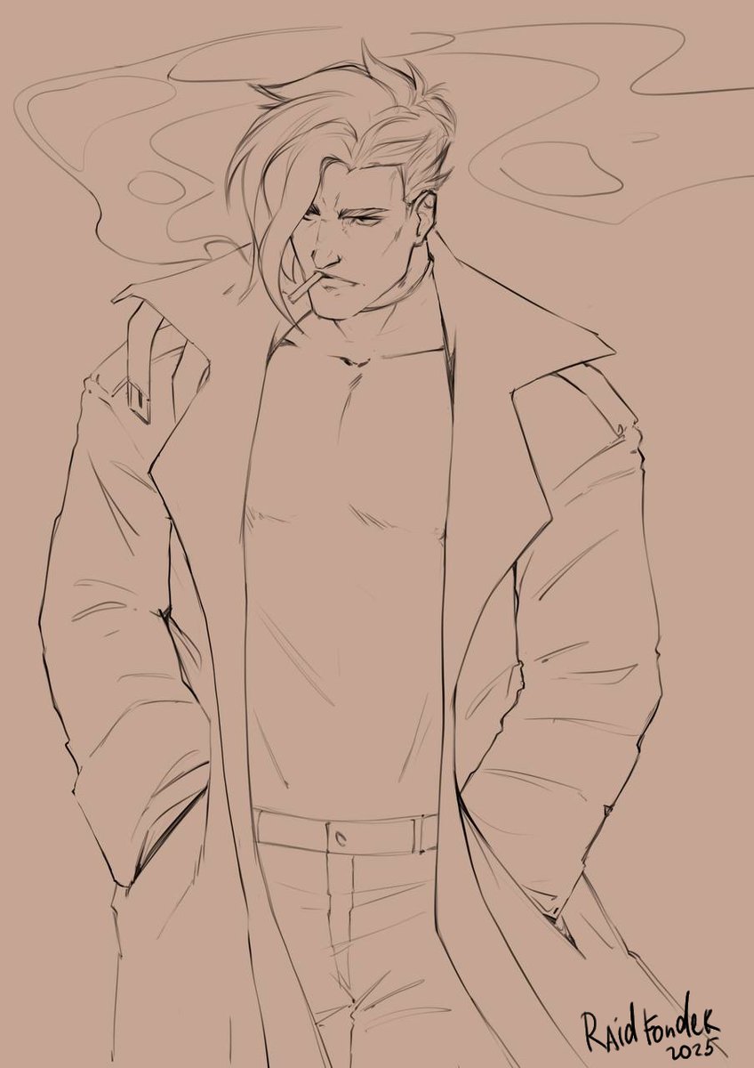 I continue to draw gloomy men xD
