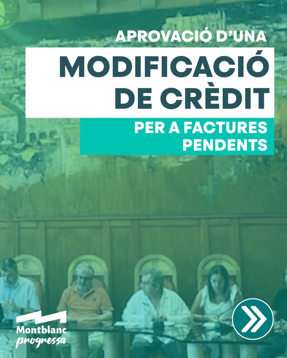 mtbprogressa's tweet image. PLE EXTRAORDINARI AGOST | Avui s’ha celebrat un ple extraordinari, en el qual, d’una banda, s’ha aprovat una modificació de crèdit per pagar factures pendents. Per altra banda, s’ha adjudicat el contracte de les obres de rehabilitació de Sant Francesc.