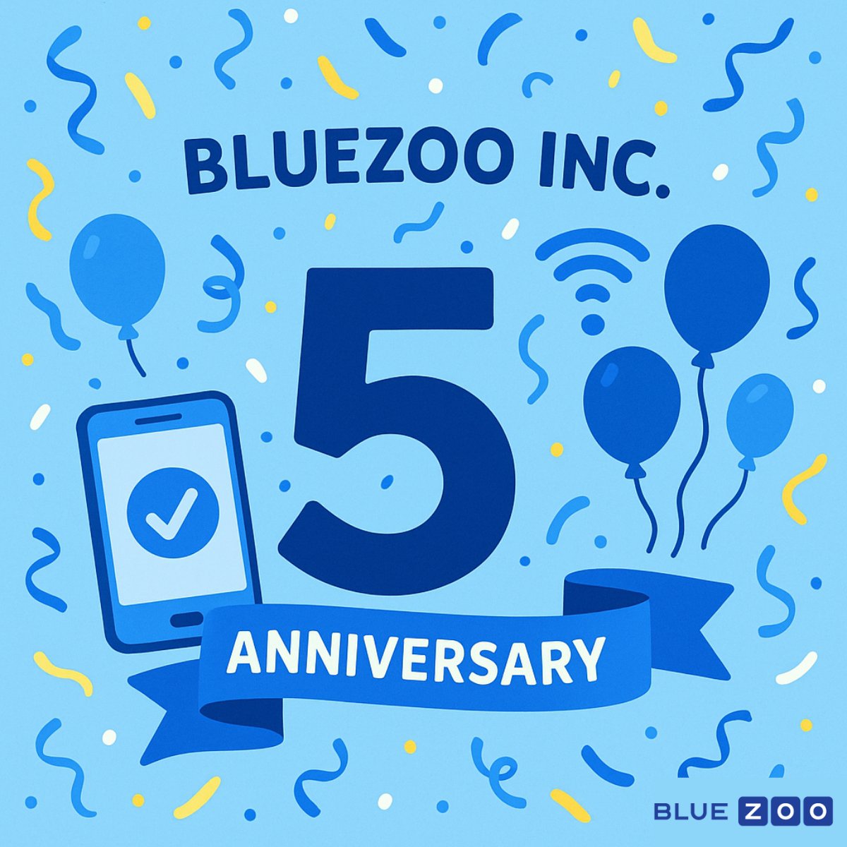 🎉 BlueZoo Turns 5! 🎉

From our first installs to a global footprint, we’ve come a long way — thanks to our amazing team, especially those who’ve been with us since the start. Here’s to the next 5 years of growth + innovation! 🚀

#BlueZoo #Milestone #AudienceMeasurement