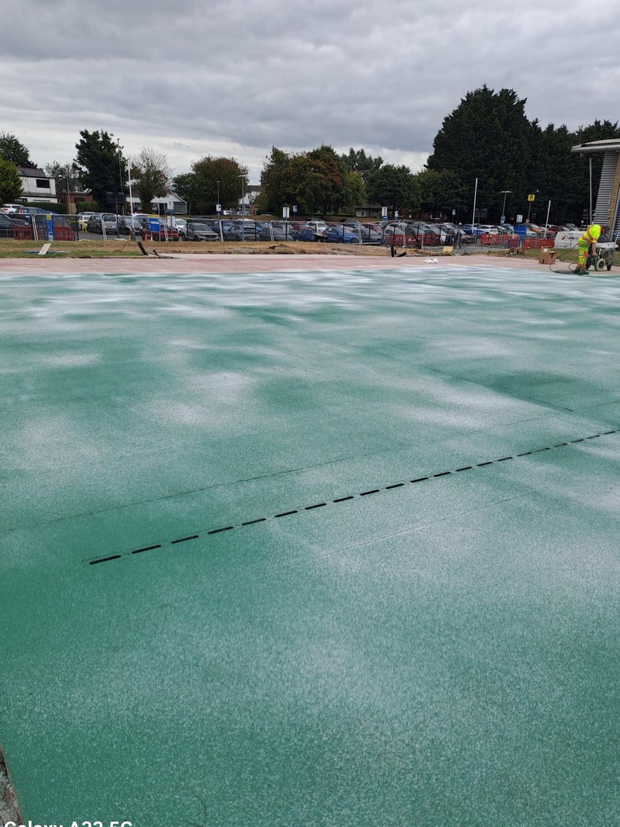 Spraying has started on the new helipad at Royal Preston Hospital! <a href="/LancsHospitals/">Chorley & Royal Preston</a> <a href="/NWAmbulance/">North West Ambulance Service</a> 
We're moving quickly toward completion🚁
Huge thanks to our team and partners - your hard work is what makes this possible!
#Construction #RoyalPrestonHospital