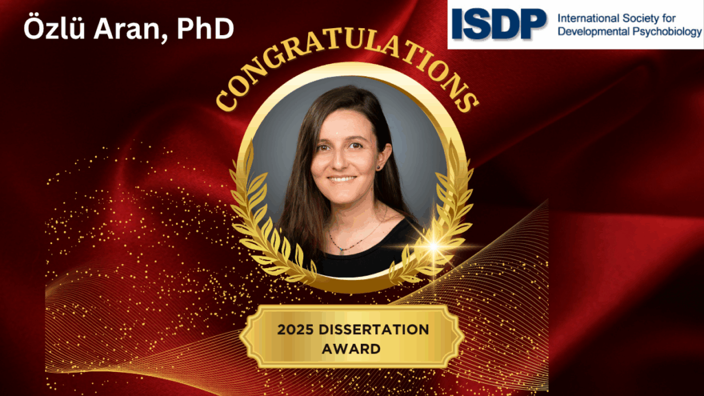 Congrats to Özlü Aran, Ph.D., DU alum, on winning the 2025 ISDP Dissertation Award! Now a postdoc at Northeastern’s REID Lab, Dr. Aran studies intergenerational health, perinatal stress, and early development.
isdp.org/.../2025-disse…
#ISDP2025 #DissertationAward