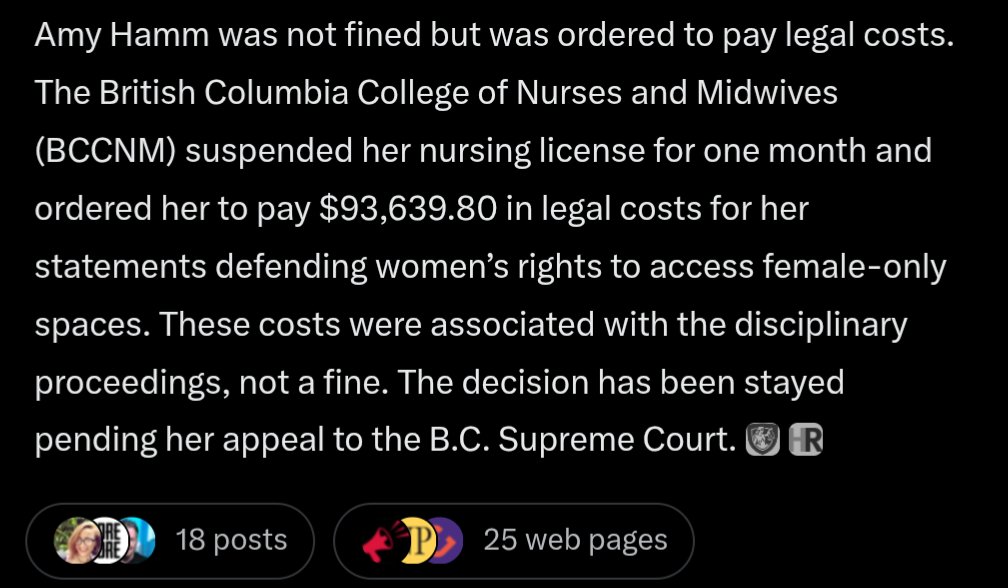 Gator🍁Gum - Nasty Canadian (@gator_gum) on Twitter photo <a href="/LeslynLewis/">Dr. Leslyn Lewis</a> She wasn't fined for acknowledging biological sex. <a href="/LeslynLewis/">Dr. Leslyn Lewis</a> She wasn't fined for acknowledging biological sex.