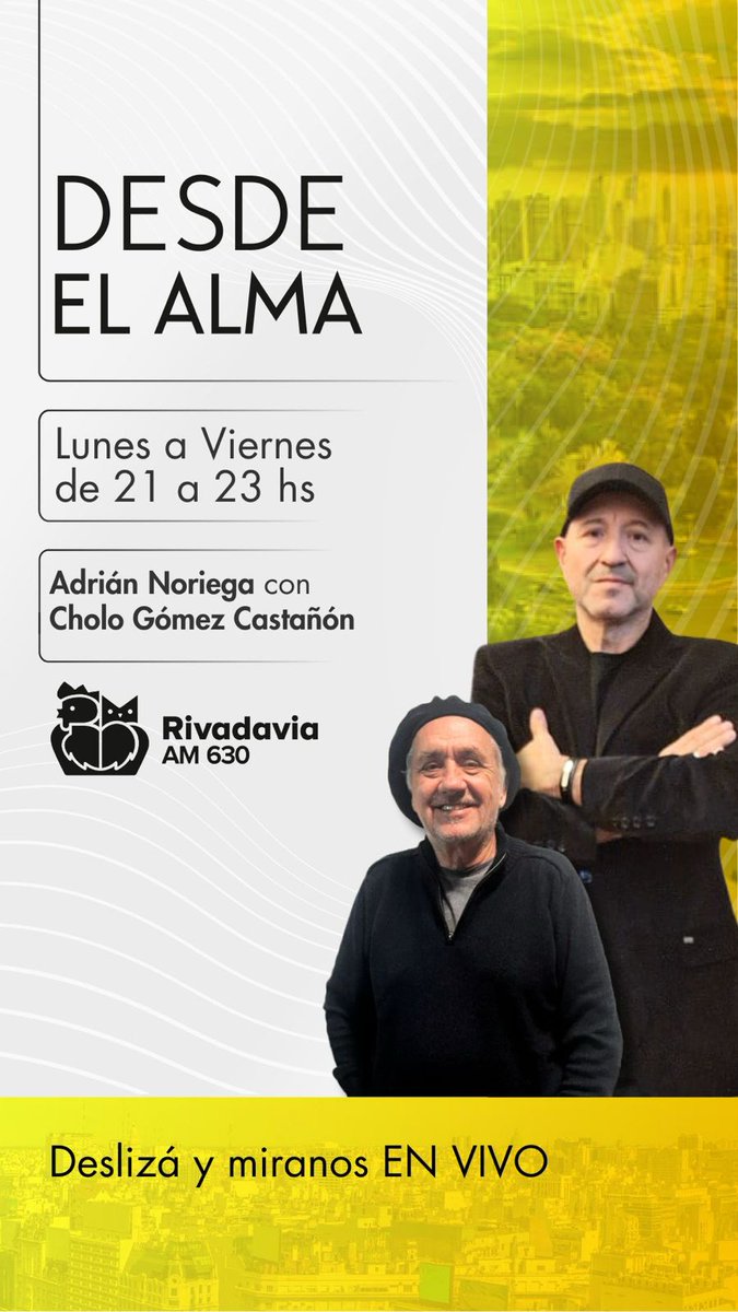 #Hoy  22.30 <a href="/Rivadavia630/">Radio Rivadavia</a>