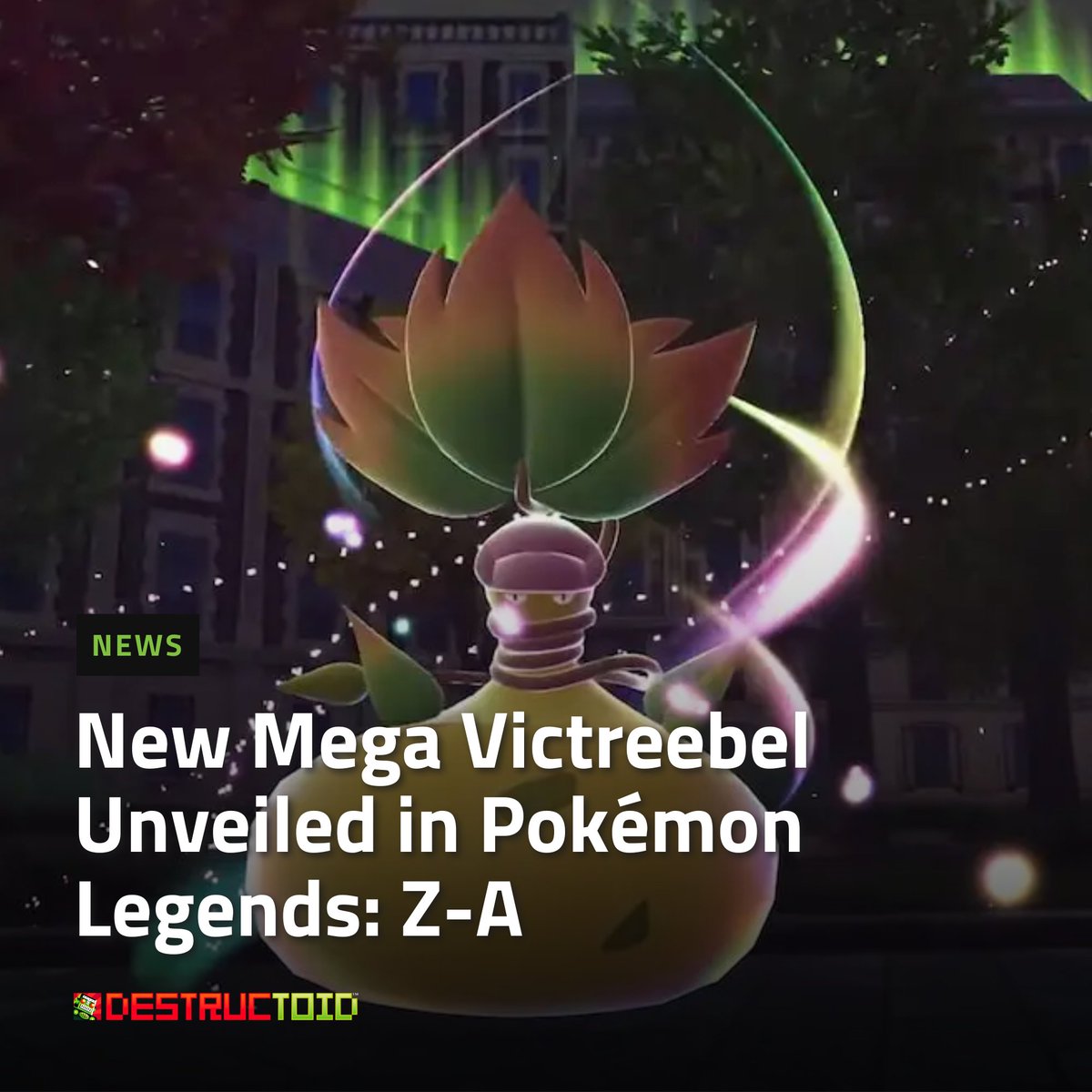 destructoid's tweet image. A new dark-leaning Mega Evolution for Victreebel just dropped and it’s delightfully unsettling. Do you love this direction or hate it?
#PokemonLegendsZA #MegaVictreebel #PokemonDiscussion #Destructoid