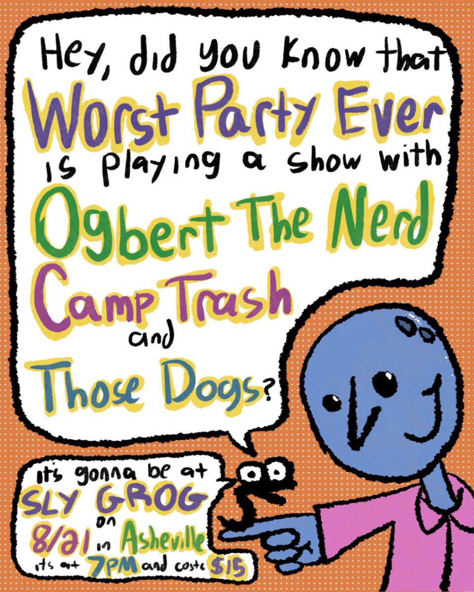 Those Dogs (@thosedogsband) on Twitter photo ASHEVILLE TONIGHT W 
<a href="/wrstprtyevr/">worst party ever</a> 
<a href="/ogbertthenerdnj/">ogbert the fucking nerd</a> 
<a href="/camp_trash/">Camp Trash</a> ASHEVILLE TONIGHT W 
<a href="/wrstprtyevr/">worst party ever</a> 
<a href="/ogbertthenerdnj/">ogbert the fucking nerd</a> 
<a href="/camp_trash/">Camp Trash</a>