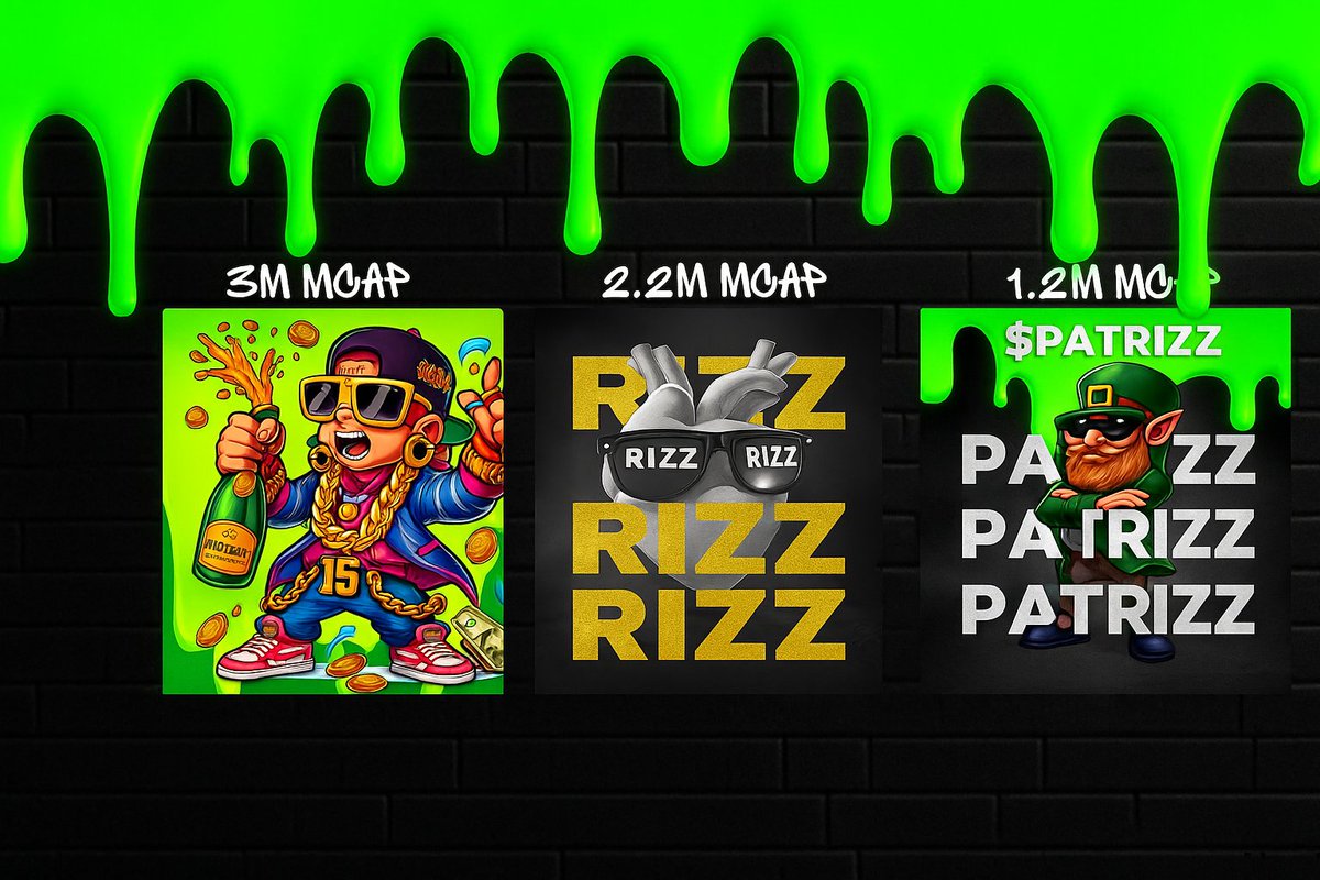 BrokieDegen's tweet photo. We are getting ready for the rest of the year, our launches will rip off again, without mentioning that our previous tokens #RIZZYEAR #RZNTINE and #PATRIZZ are pumping https://t.co/XwBUdWv1a4