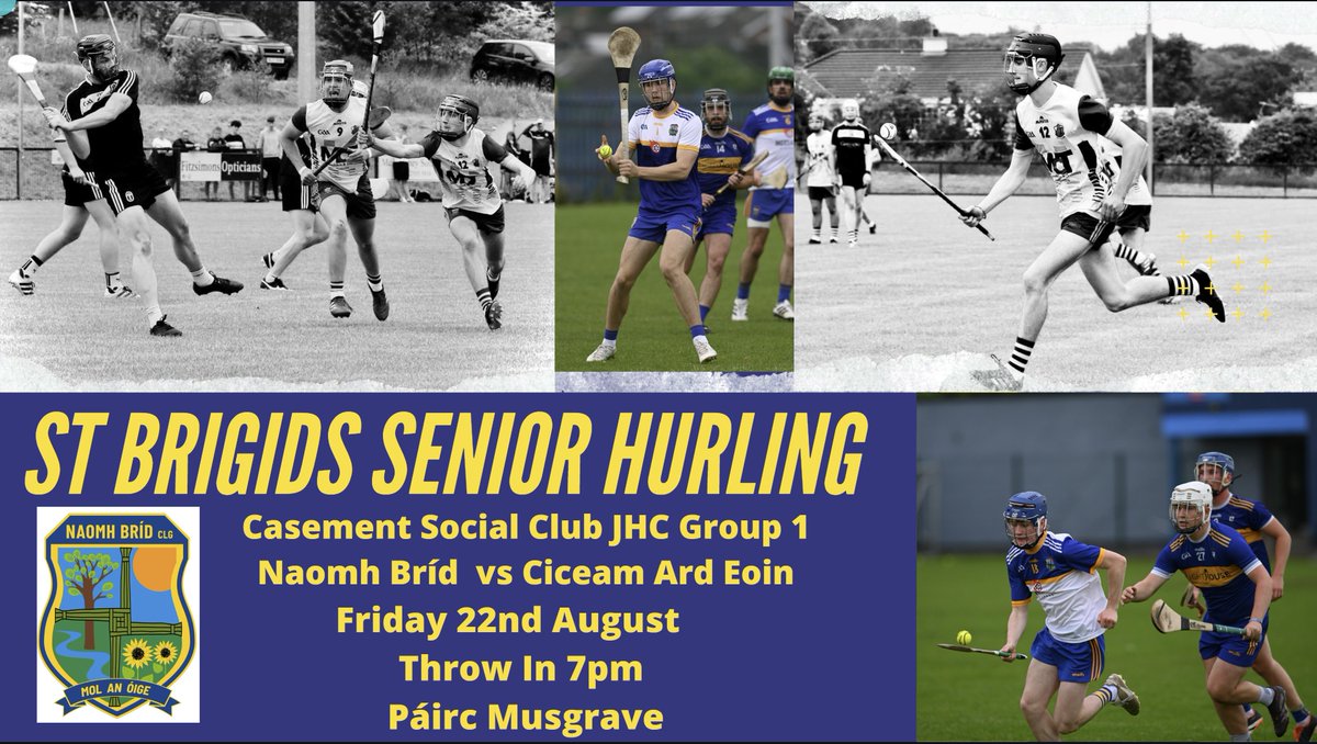 The Senior Hurlers have their 3rd Group Championship game this Friday at Musgrave.

It’s their most important game of the season and it would be great to get a big support down to cheer on the lads.

Throw In is 7pm.
This is a ticketed match £5
Link below
universe.com/users/antrim-g…