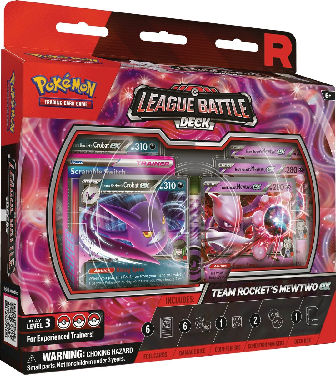 🚨 Team Rocket Returns! 🚨
Team Rocket’s Mewtwo ex League Battle Deck is dropping this November! Perfect for collectors and battlers alike—don’t miss out. ⚡🃏
🔗 championsdeck.com