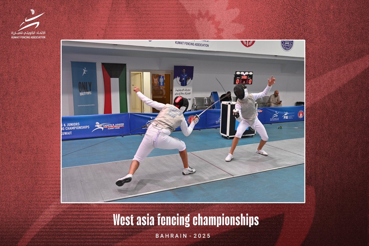 KFA_Kuwait's tweet photo. بالتوفيق للمنتخب 🇰🇼🤺

#الإتحاد_الكويتي_للمبارزة
#fencing
#fie
#اللجنة_الأولمبية_الكويتية
#الهيئة_العامة_للرياضة_الكويت https://t.co/r3B3sZ7Umc