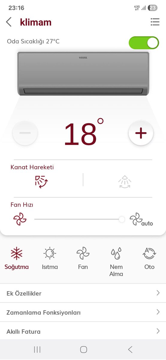 Ben bu teknolojinin gözünü seveyim. Evde kimse yok eve gitmeden klimayı açıom gidene kadar buz gibi oluyor