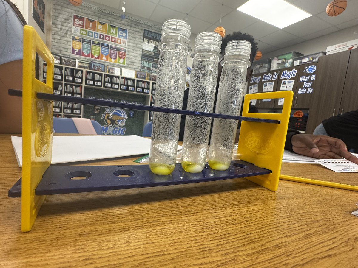MrsLopezMagic's tweet photo. #MagicScience ☺️💙🩶🖤 The Skittles Experiment taught kids about variables and observations which led to our field study experience during recess! (No bugs were hurt during today’s lesson/recess) #MakeItMagic https://t.co/x4OdeGwgQ9