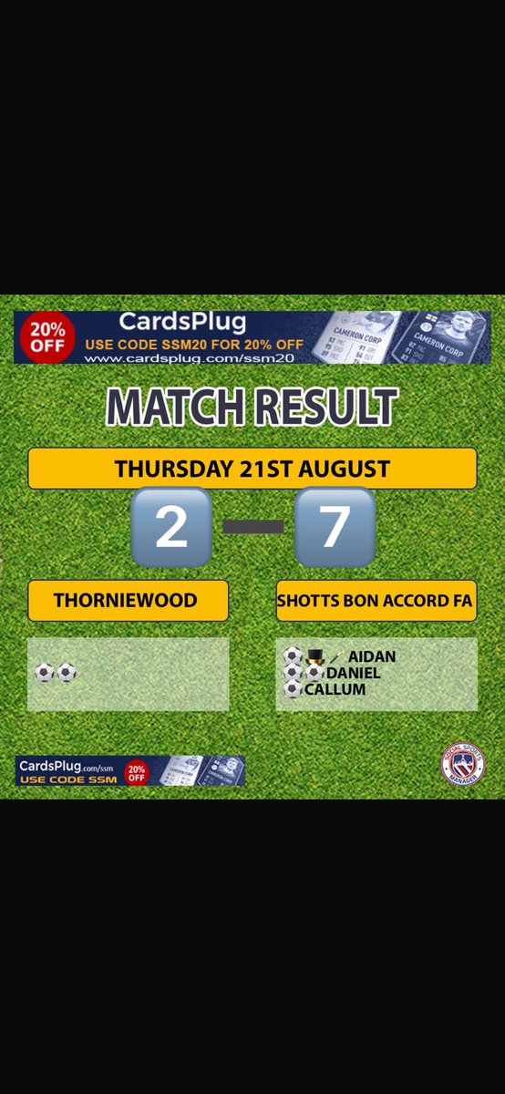 Shotts Bon Accord FA 2008 Maroon tweet media