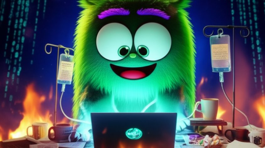 Ever seen a dumpster on fire? That's how my laptop probably feels these days — trying to clean up the garbage codes to get our product ready. Only difference? It's a controlled chaos. 💪🚒🔥 

Building <a href="/casspr_ai/">Livestream with Crypto Star</a> with energy IV stacked to the veins.