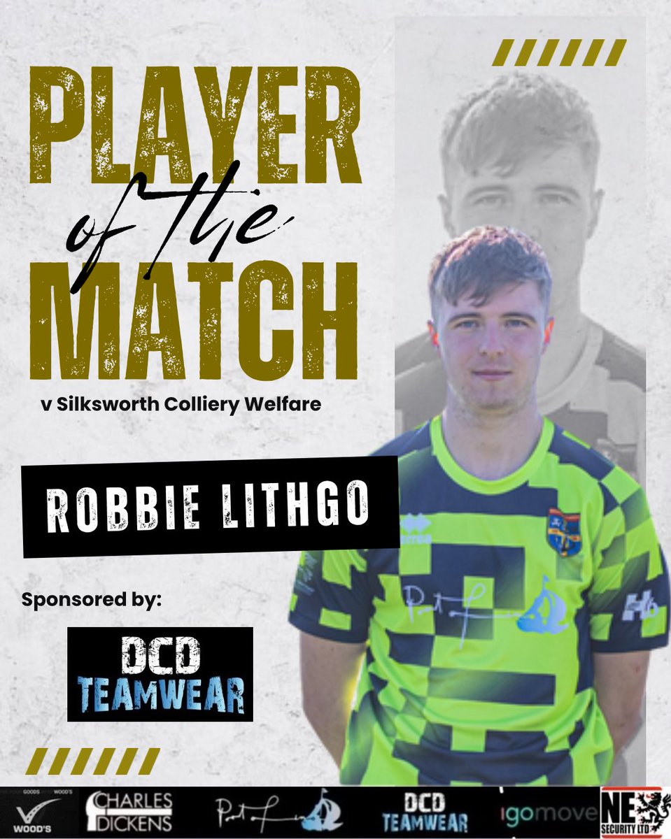Man of the Match from last night's win against Silksworth was Robbie Lithgo.

Robbie was unplayable last night. He was attacking minded, but tracked back when Silksworth ramped up pressure. The display was rewarded with a brilliant hat-trick, taking his tally to 9 goals already.