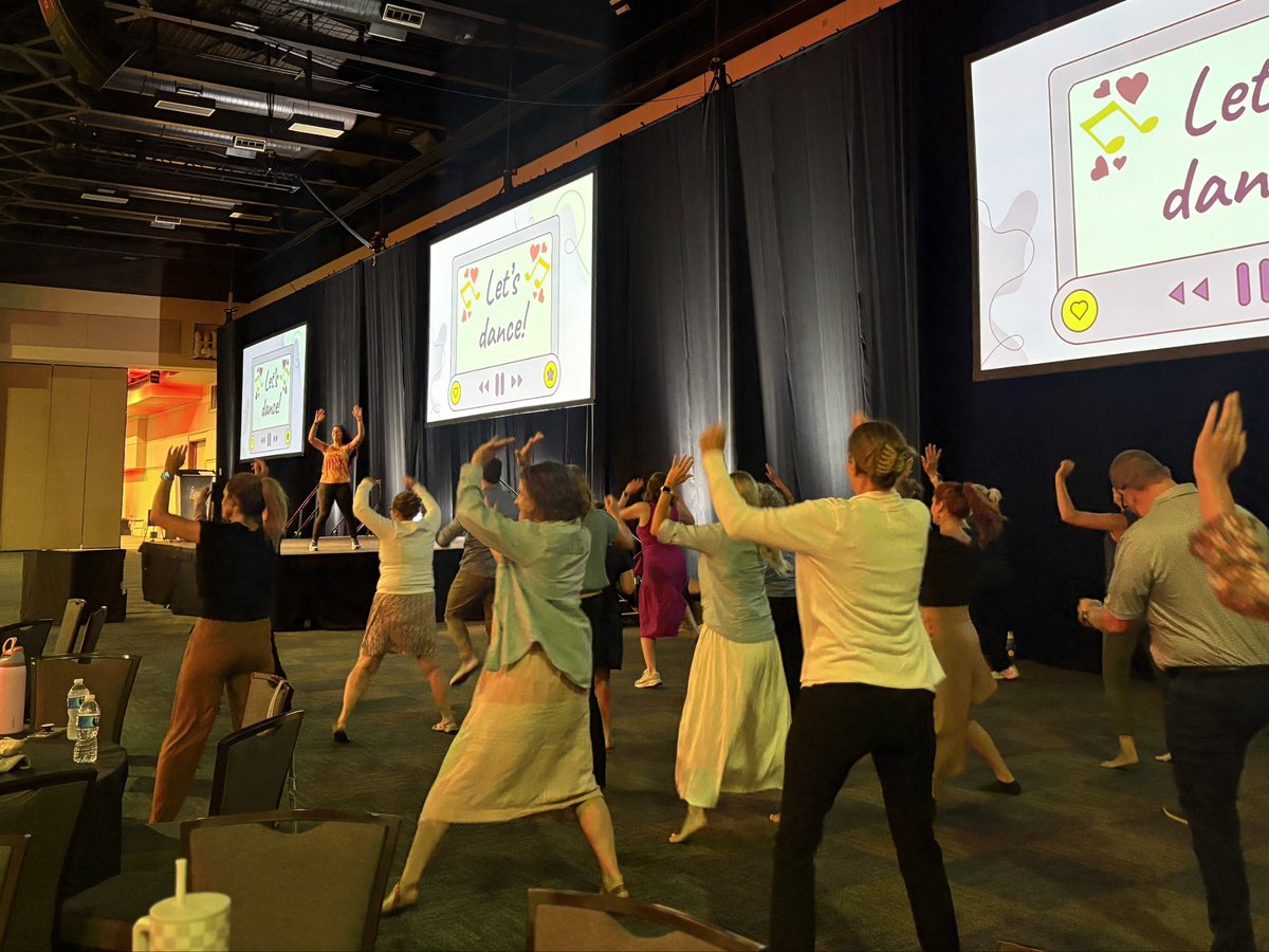 Raise your hand if you had a professional development session that incorporated Zumba 🙋‍♀️ Always love combining my passions in one space ❤️ #instructionalcoach #education #Zumbainstructor