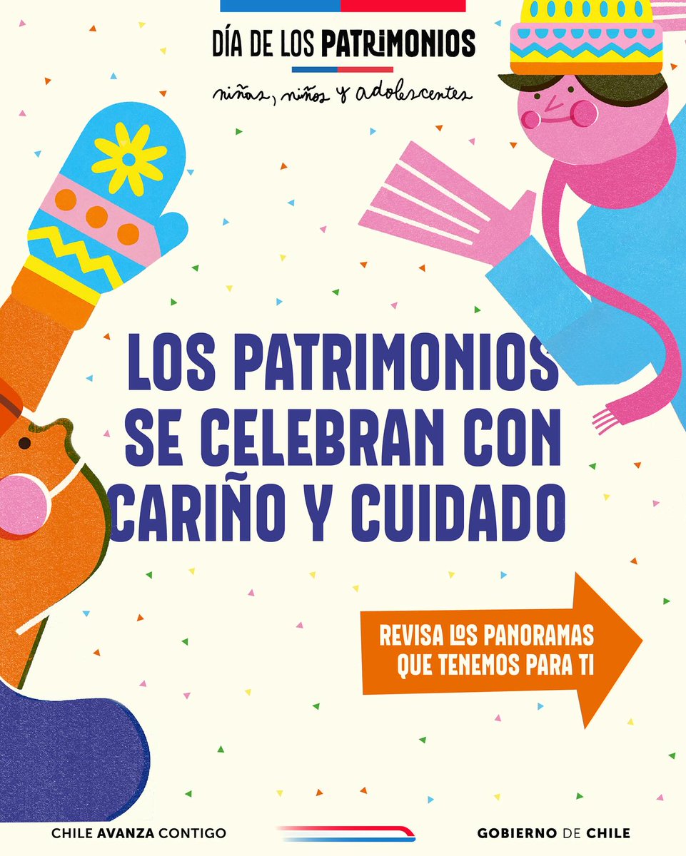 🪁Este sábado 23 de agosto, abrígate 🧥 y ven con tu familia a pasar tu #DíadelosPatrimonios de Niños, Niñas y Adolescentes en la Biblioteca Nacional, en un entorno cálido y seguro. ✨♥️
Tendremos magos, talleres y recorridos. Todas las actividades en: bibliotecanacional.gob.cl/noticias/bibli…